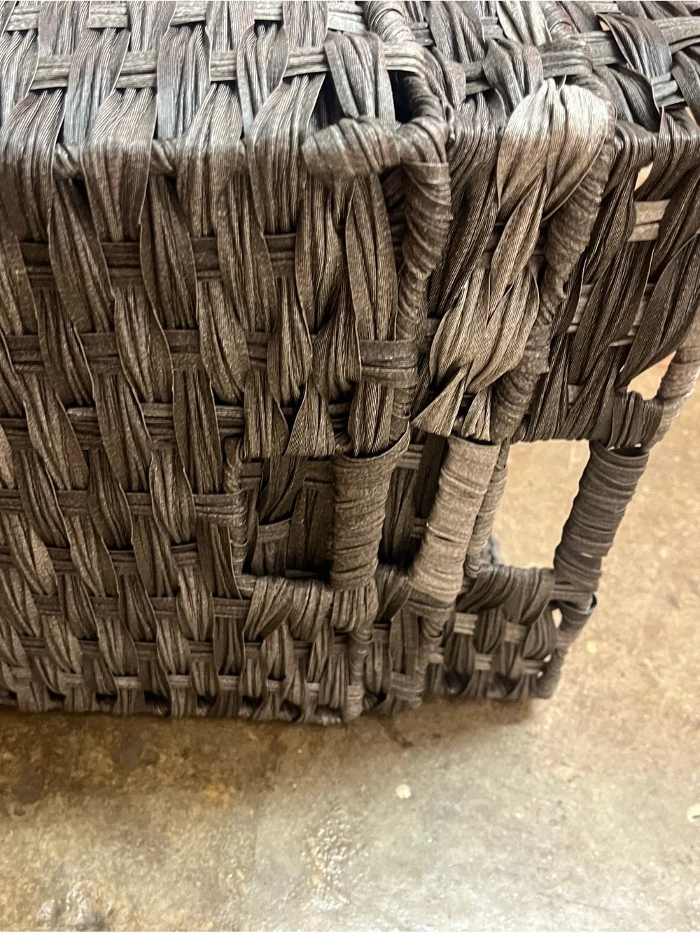 Woven Storage Basket – Gray Home Accent